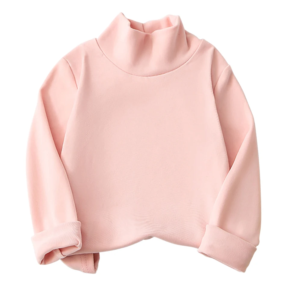 Autumn Winter Long Sleeve Children T-Shirt with Turtleneck Collar - Image 8