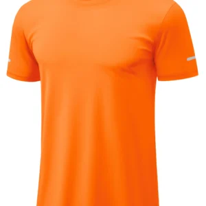 Men's Swim Top Short Sleeve UPF 50+ Sun Protection Moisture Wicking T-Shirt