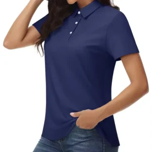 Summer Golf Polo Shirts Women's Cool Ice Silk Short Sleeve Shirt
