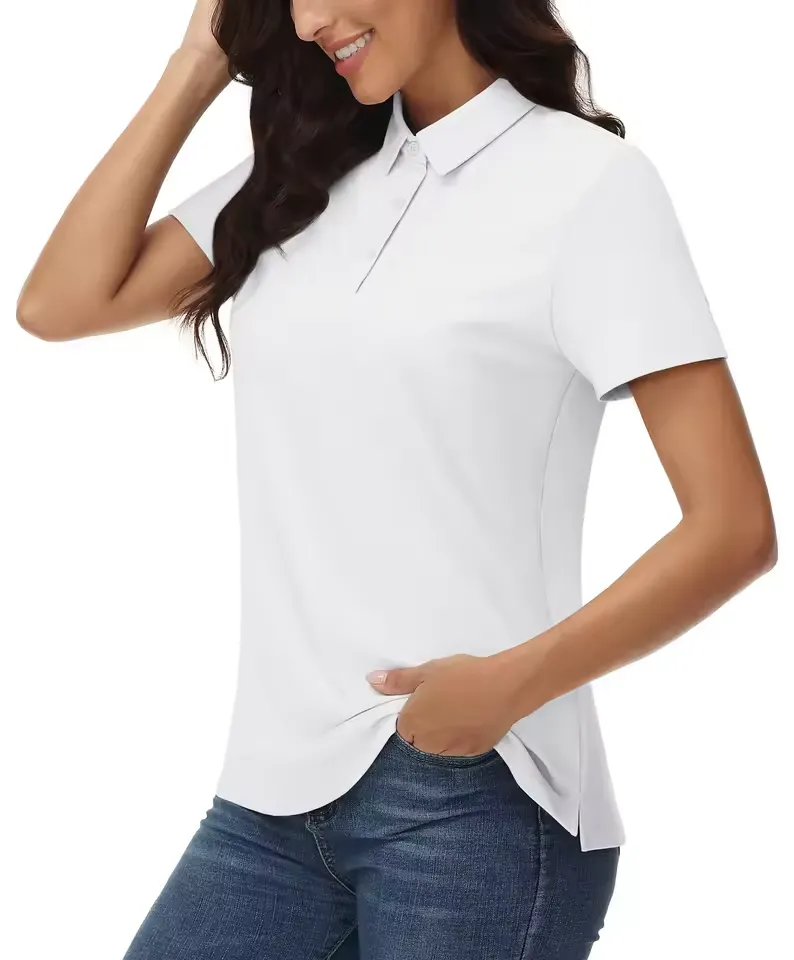 Summer Golf Polo Shirts Women's Cool Ice Silk Short Sleeve Shirt - Image 5