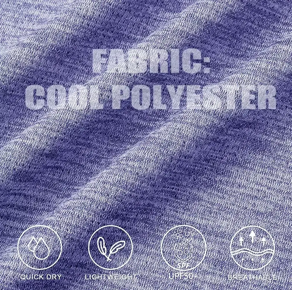 Summer UPF50+ 1/4 Zipper Collar Pullovers Womens Long Sleeve - Image 5