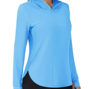 UPF80+ Summer UV Protection Hoodie Womens Outdoor